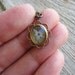 Flower Necklace Pressed Hydrangea Necklace Flower Botanical Jewelry Preserved Plant Nature Inspired Mini Bezel