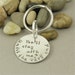You'll stay with me.... Harry Potter Inspired Hand Stamped Pure Aluminum Key Chain
