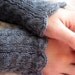Wrist Warmers - cuff, autumn accessories, alpaca merino wool, gray, hand made, grey, hand knit