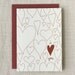 Love / Anniversary Card - Doodle Hearts