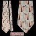 Vintage 1970s Pauline Trigere Silk Mens Tie Egyptian Motif