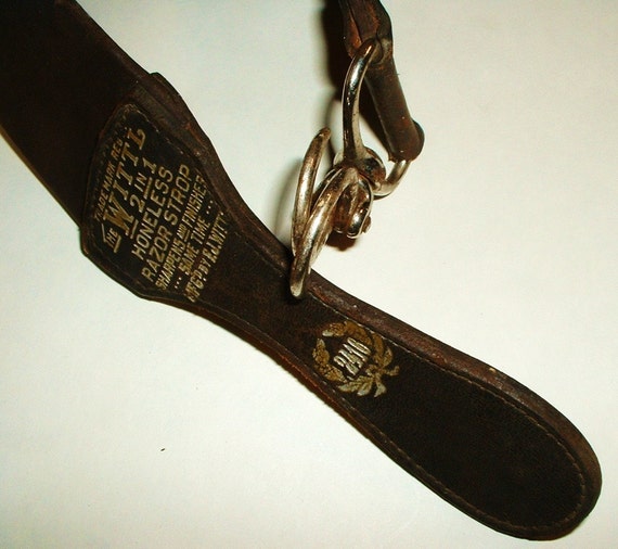 Antique Leather Razor Strop Strap Wittl Honeless