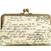 Clutch Purse Old Script Handmade for Bridesmaids