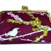 CLUTCH PURSE Sparrows in Plum Bridesmaid Clutch