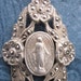 ANTIQUE ORNATE STERLING SILVER AND MARCASITE OUR LADY PENDANT SS-521