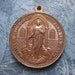 Antique Religious Medal Jesus Behold This Heart Blessed Margaret Mary Signed Penin SS18