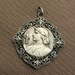 Joan Of Arc Religious Medal Vintage Catholic Pendant Jewelry SS493