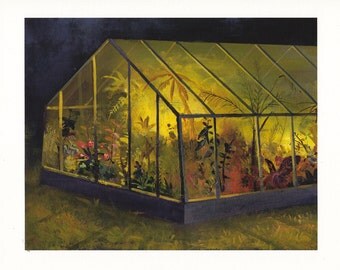 Greenhouse At Night - Archival Print