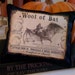 RESERVED for Sue: 2 Spooky Bat Decoration Pillow Mini - Wool of Bat Distressed Style 4 1/4" x 5 1/4"
