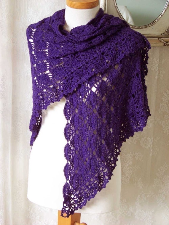 etsy pattern shawl crochet crochet BernioliesDesigns pattern shawl PDF by Purple on Etsy