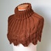 IRENE, Knitting capelet pattern, PDF