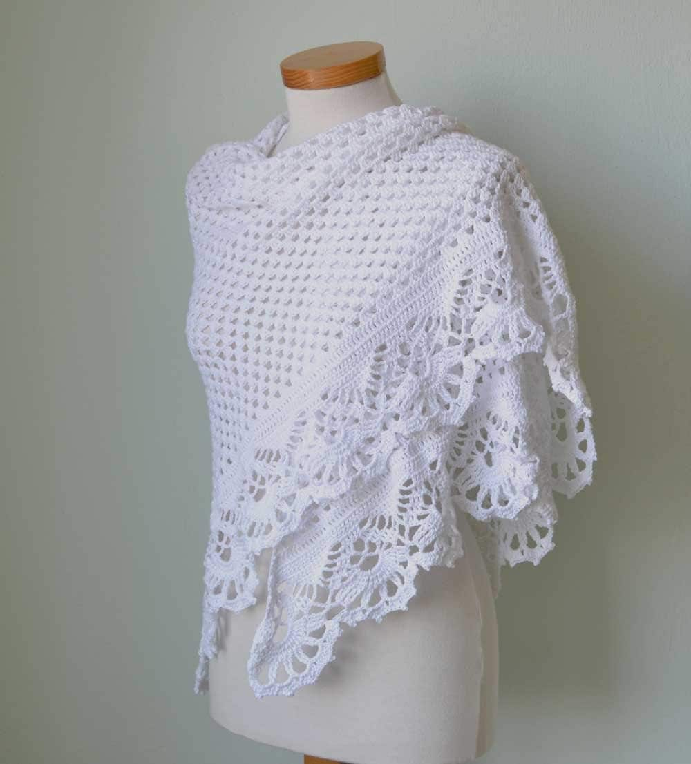 VICTORIA Crochet shawl pattern PDF