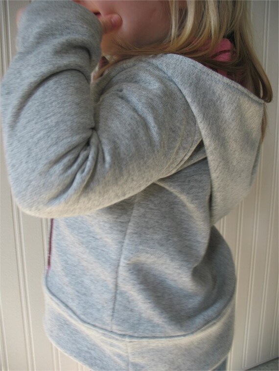 Urban Unisex Hoodie pattern and tutorial 6M 12y PDF pattern