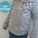 Urban Unisex Hoodie pattern and tutorial 6M - 5T PDF pattern DIY boy girl