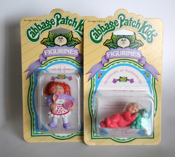 Vintage Cabbage Patch Kids Figurines Dolls 1985