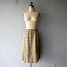 LAST CALL SALE / midi skirt / 1960s skirt / 60s skirt / plaid wool gabardine skirt - size large