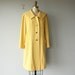 RESERVED / vintage 60s coat / 60s yellow coat / 60s wool coat / sailor collar coat / 60s Joseph Magnin coat