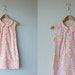 1960s dress / 60s dress / Brushstroke Pastel dress - size small