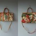 floral handbag / floral tote bag / 1980s floral bag / Mary Ann Rosenfeld bag
