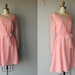 1960s dress / 60s dress / pink chiffon party dress / Wings of Desire dress - size small , medium