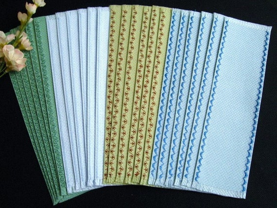 Lot 24 Blank Bookmarks Cross Stitch 14C 30WX120H