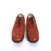 Vintage 60s Retro BURNT SUGAR Lace Up Leather Loafer Shoes womens 7.5A