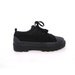 Vintage 90s Black Grunge Revivalist Chunky Canvas Platform Sneakers 3.5