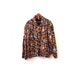 Vintage 80s Oversized Silk Floral Bomber Jacket s m l