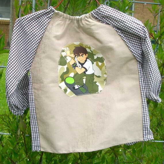 CUSTOM art smock 5 to 8 year old child custom for CAITLYN