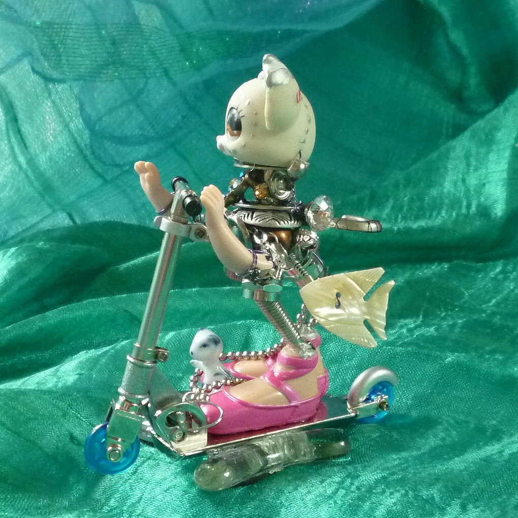 Kitty Bot Robot Kitty Mechanical Cat Metal Kitty by