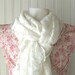 Candlelight Lace Scarf with Ruffles....New