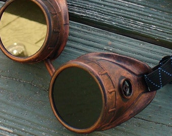 Steampunk goggles glasses Time Travel Crazy Scientist's Oculo-Vision Tool--redred