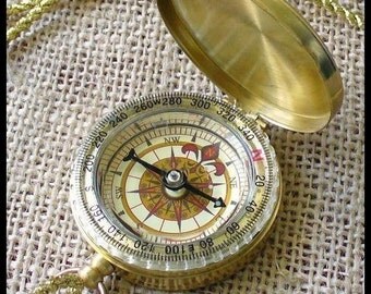 Steampunk Victoriana Cute Pirate Necklace COMPASS----GREAT GIFT