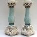 Beach Decor Elegant Coral and Shell Candlesticks