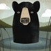 Black Bear Swim GRAPHIC ART illustration 7x9 GICLEE PRINT by Ryan Fowler Signed