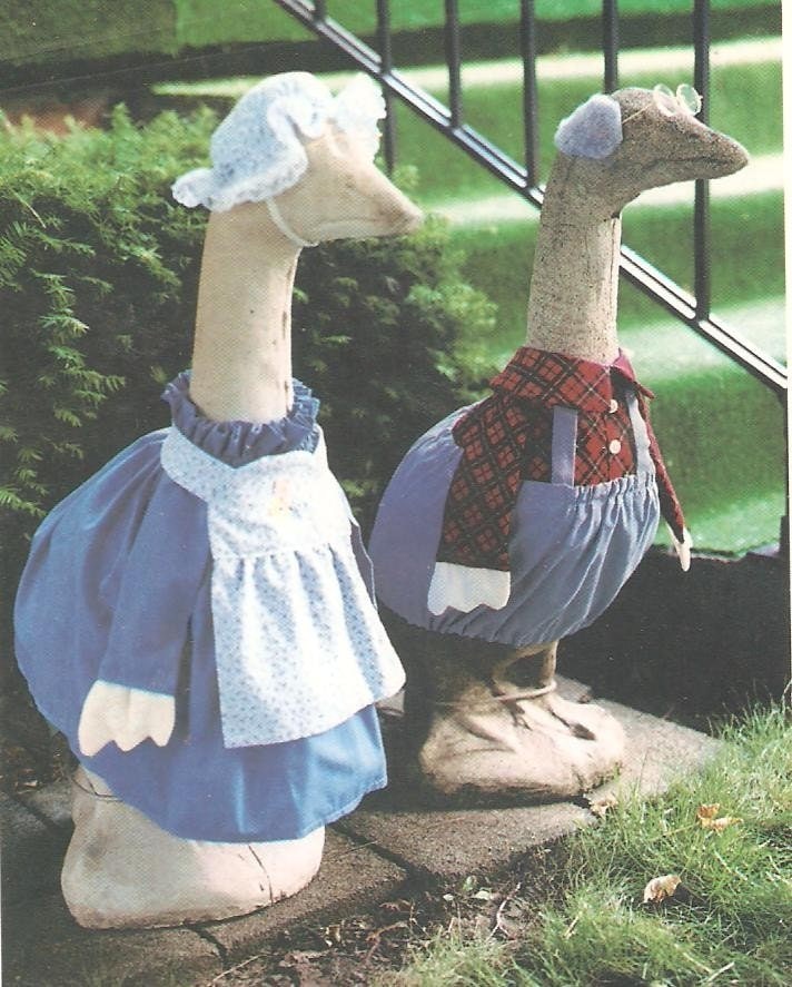 Grandma and Grandpa Lawn Geese Clothing Sewing Pattern by raegirl