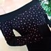 ON SALE Hot Pink 'n Black Stars Off Shoulder Split Personality Top (Small Medium)