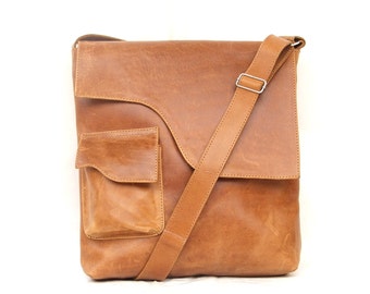 Satchel leather Messenger bag Mens Women Unisex Leather handbag laptop bag Leather bag