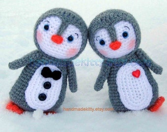 Penguin Couple Amigurumi PDF Crochet Pattern