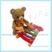 Kuma Kun Bear playing the Xylophone Amigurumi PDF Crochet Pattern by HandmadeKitty