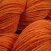 Worsted Weight Wool Yarn - Carrot - Hand Dyed Yarn, Knitting Supplies