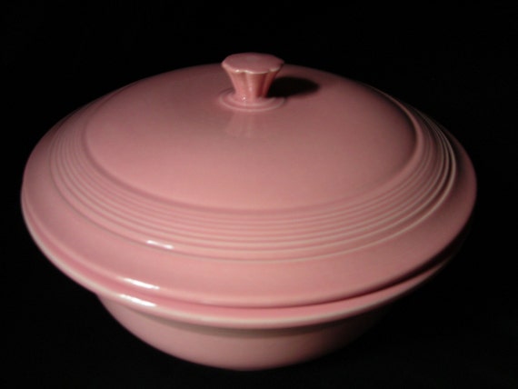 Fiestaware Rose Pink Covered Casserole Dish Mint