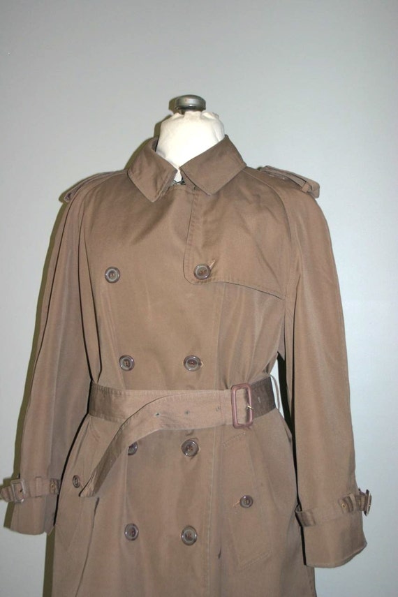 Fabulous Chocolate Brown Misty Harbor Vintage Trench Coat