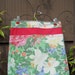 NEW PRICE--BBQ or Garden Apron made with Upcycled Vintage Tablecloth