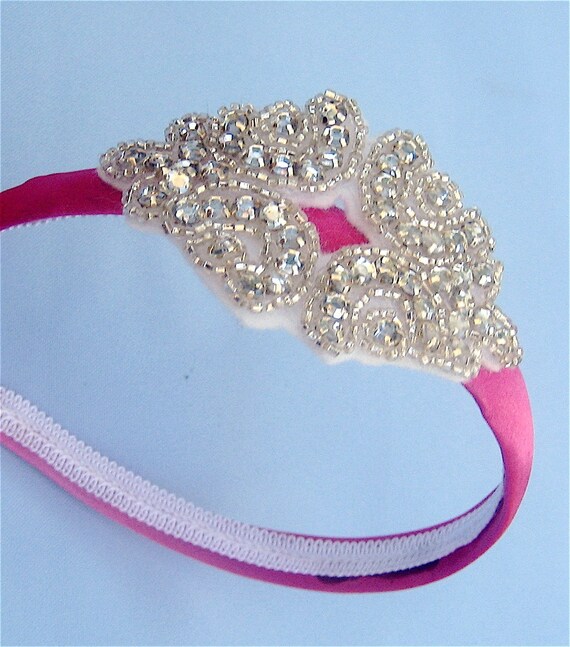 pink jeweled headband