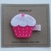 Felt Clip \/ Pink Cupcake