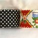 2 Adjustable BLACK WHITE & Red Polka Dot Tea Cups MEDIUM Fabric Cuff Bracelets - Fits Wrists 7.8 - 8.4 Inches - 4 Different Looks