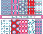 Festive Digital Paper for Scrapbooking, Cards, Invites, Photographers Marketing Kits Tools, Crafts Il_170x135