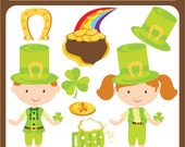 St Patricks Day - Leprechaun, pattys day, leprechaun kids, costume, clipart, graphics - Personal and Commercial Use Il_170x135
