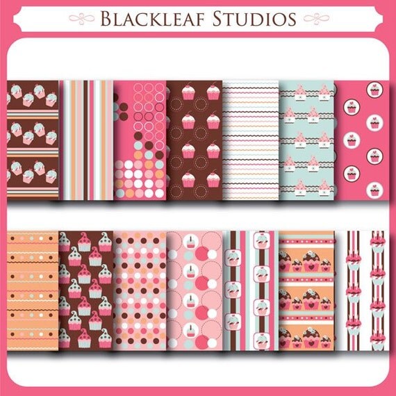 Sweet Cupcake Patterns Il_570xn